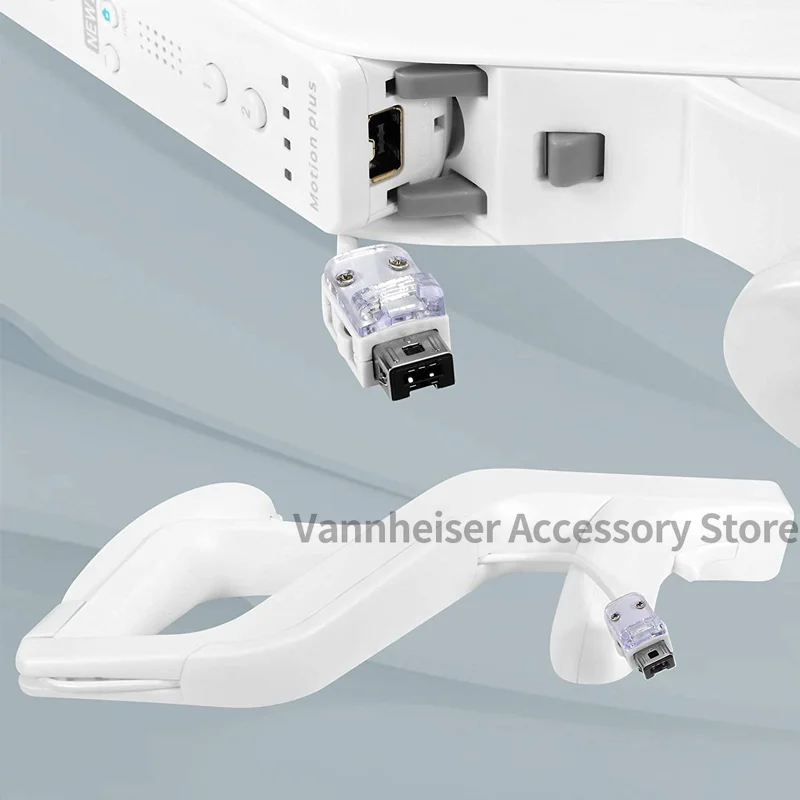2PCS WII Zapper Gun สำหรับ Nintendo Wii รีโมทคอนโทรลยิงปืน Zapper รีโมทคอนโทรลไร้สายเกมอุปกรณ์เสริม