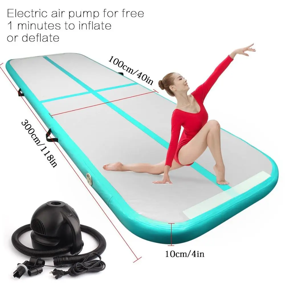 Sport Portable 3-5m Inflatable Tumble Track Trampoline Air Track Taekwondo Gymnastics Inflatable Mattress Gym Tumble Airtrack