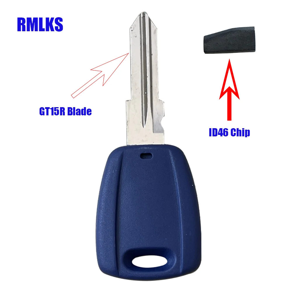 Uncut New Transponder Ignition Car Key ID46 Chip Key For Fiat Punto Doblo Bravo 500 Ducato Stilo Seicento PCF7936AA Chip