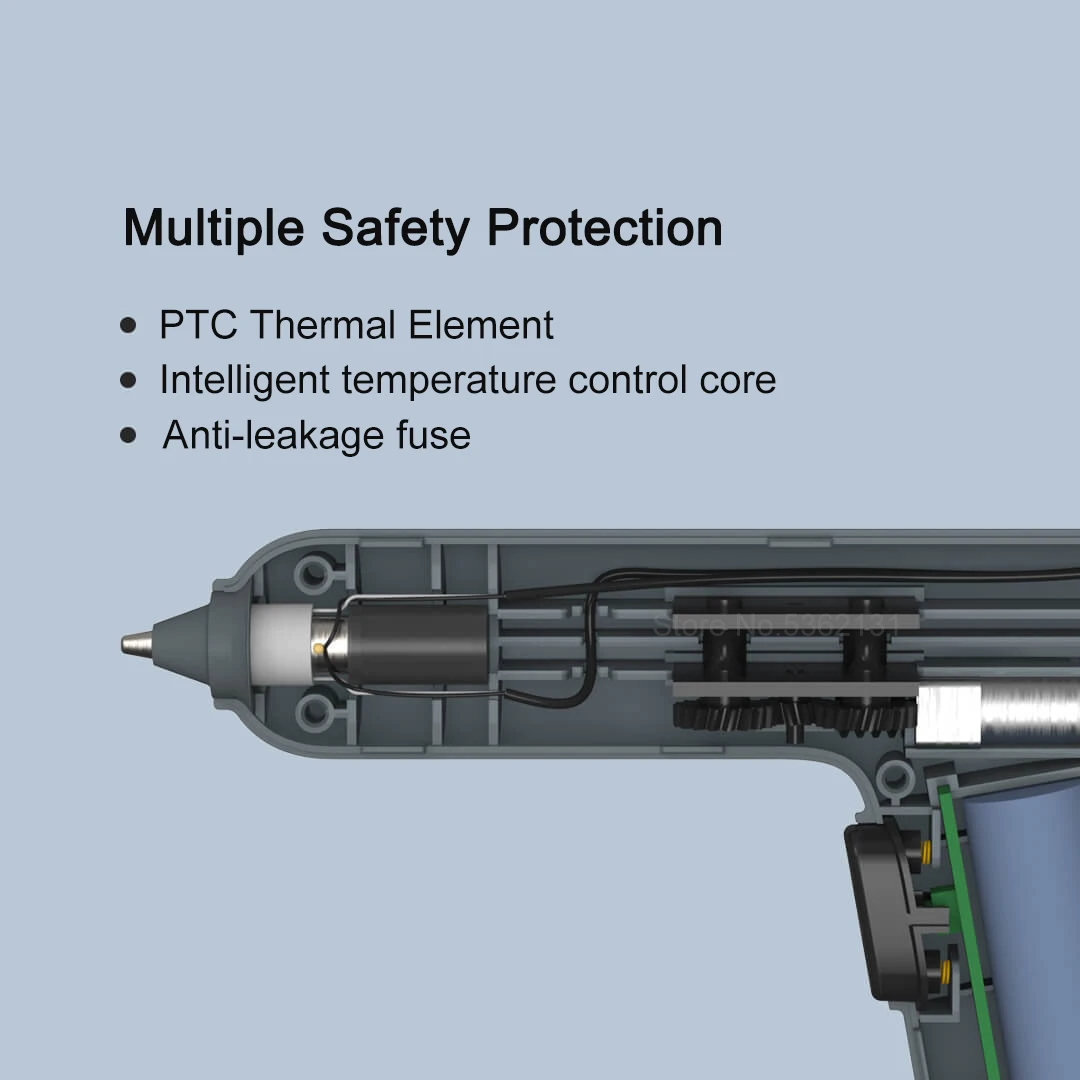 شاومي DUKA EG1 الغراء الساخن بندقية اللاسلكي البنادق الصناعية الصغيرة الحرارة الحرارية أداة إصلاح الكهربائية مع 7 مللي متر الغراء عصا