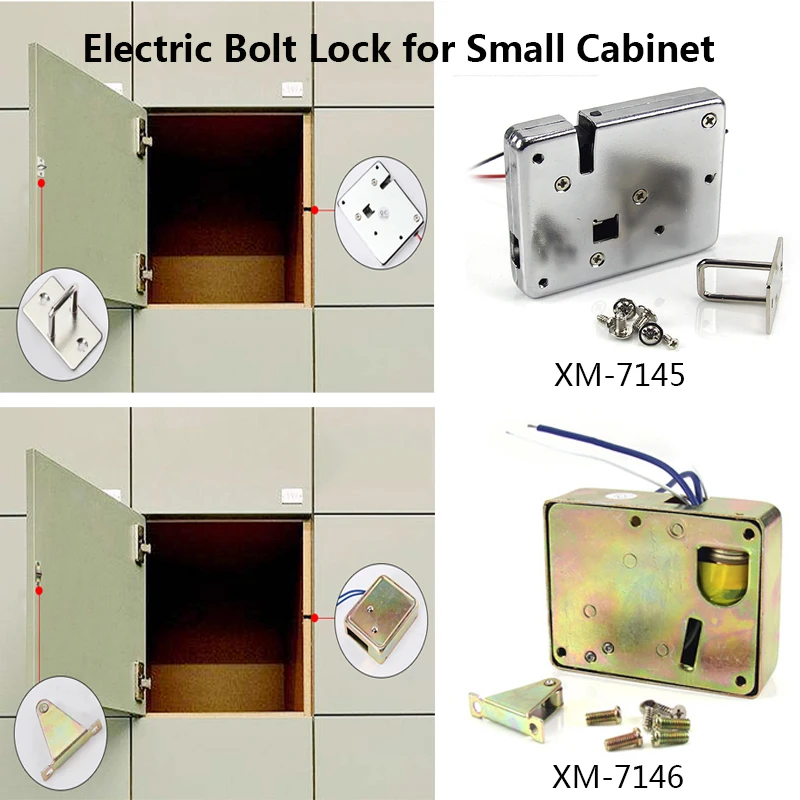 12V Small Mini Electric Bolt Lock for cabinet office case furniture vending cabinet locker Lock security access control