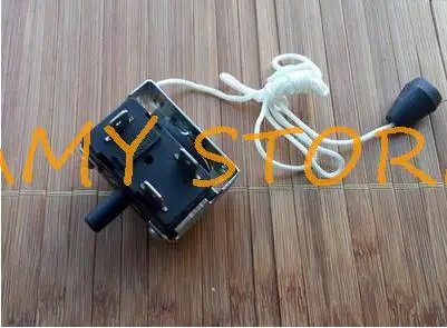 1Pc Electric Room Heater 3Pin 5Pin Rotary Switch Selector AC 250V 16A Pull Wire