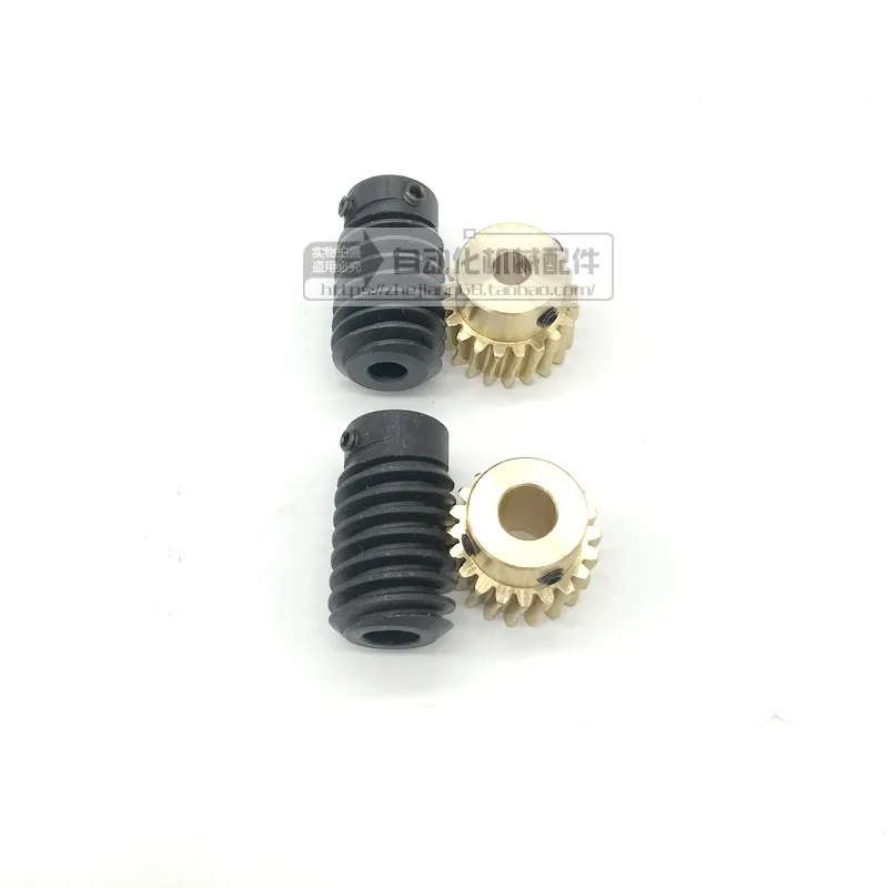 1 Modular Worm Gear Reducer Self-locking 1:10 Small Gearbox Right Angle Reversing Gear Box Corner Gear