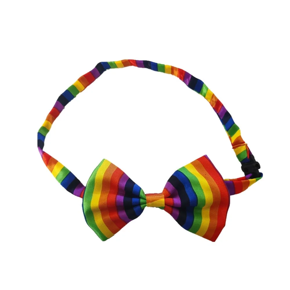 HOOYI Rainbow boys bow ties kids Striped butterfly baby necktie Chldren Bowtie