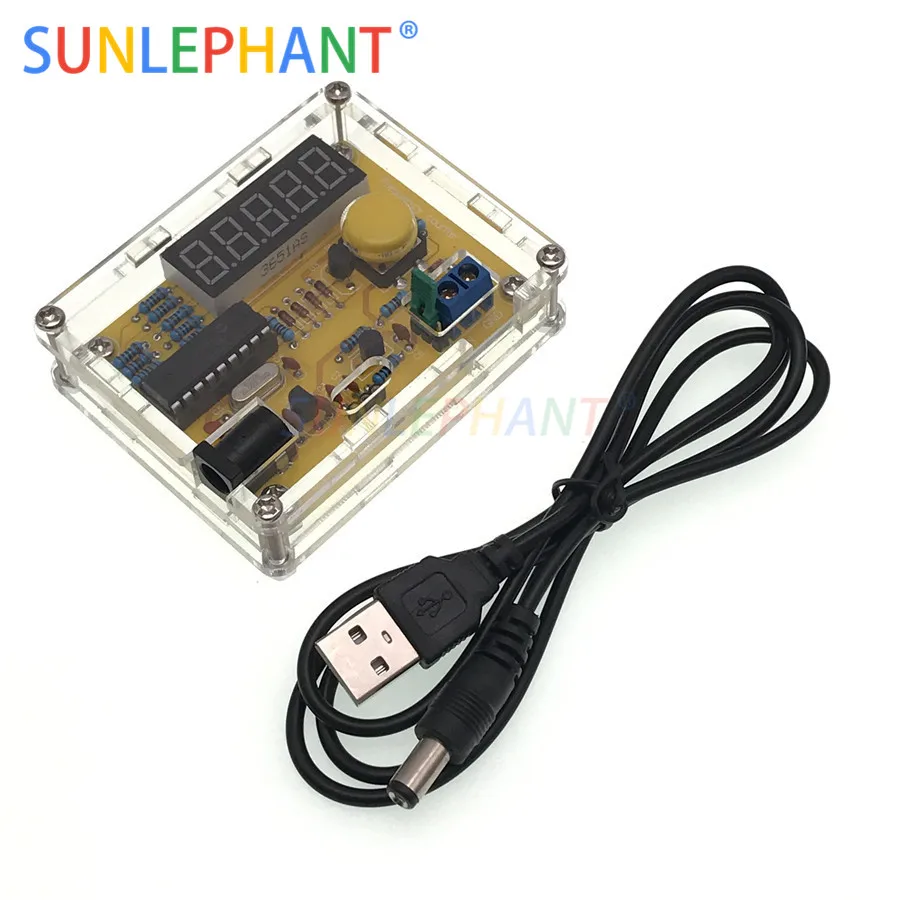 DIY Kits Shell Parts Tester Frequency Counter Tester With Housing Kit Acrylic Case Box