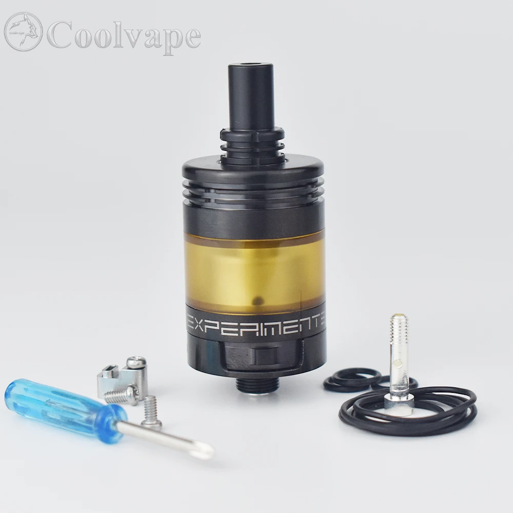 نمط تجربة 3 V3 MTL هيئة الطرق والمواصلات 316ss 22 مللي متر دياماتر 2.5 مللي قدرة واحدة لفائف إعادة البناء خزان vape 510 الموضوع mtl تانك بخاخ RTA