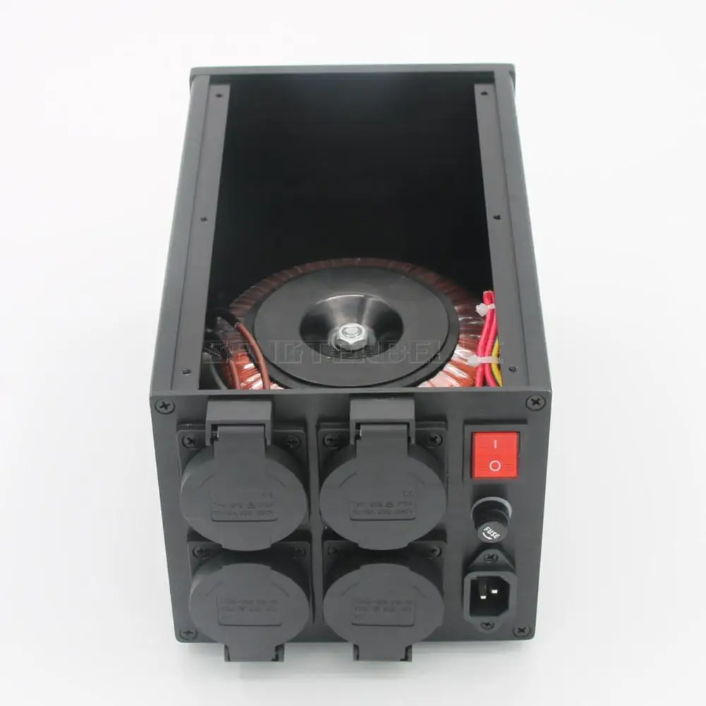 ST-500 500 ВА тороидальный сбалансированный изолирующий трансформатор 500 Вт процессор источника питания переменного тока 4 европейские розетки удлинитель европейского стандарта