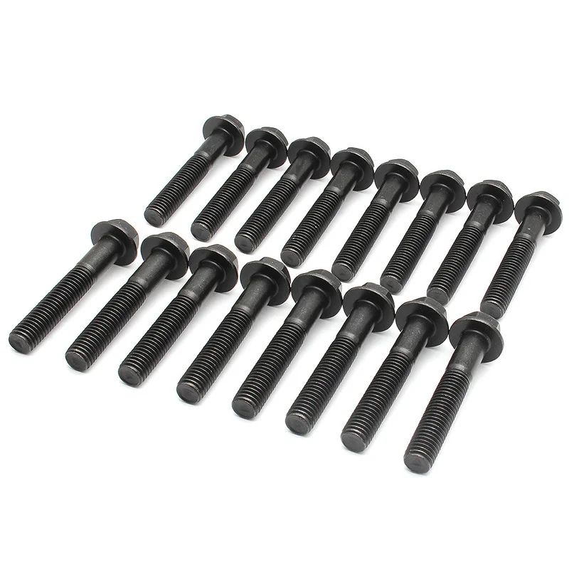 

1Set 16Pcs universally Car accessories 7.3L bolt exhaust manifold Bolt Kit for Ford F350 F250 car modification replace parts