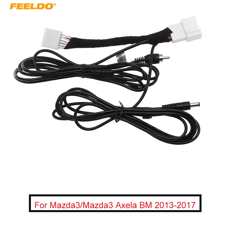 

12Pin Reverse Backup Camera Features Extended Wiring Harness Adapter For Mazda3/Mazda3 BM/Axela(2013~2017) OEM Factory Stereo