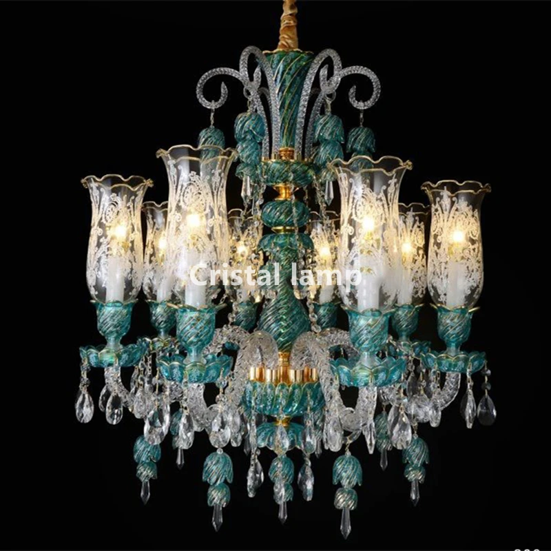 

Deluxe Decorative Chandelier For Living Room And Bedroom Post Modern Vintage Lights Fancy Glass Chandeliers