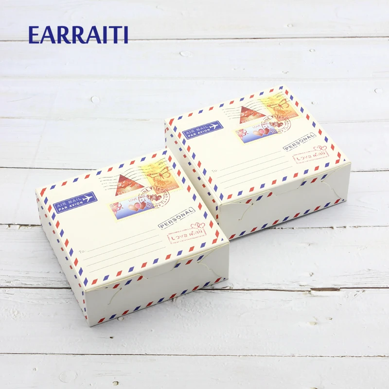 15PCS New Paper Gift Box Wedding Birthday Party Favor Candy Sweet food Envelope Packaging Box For Things Packing Cardboard