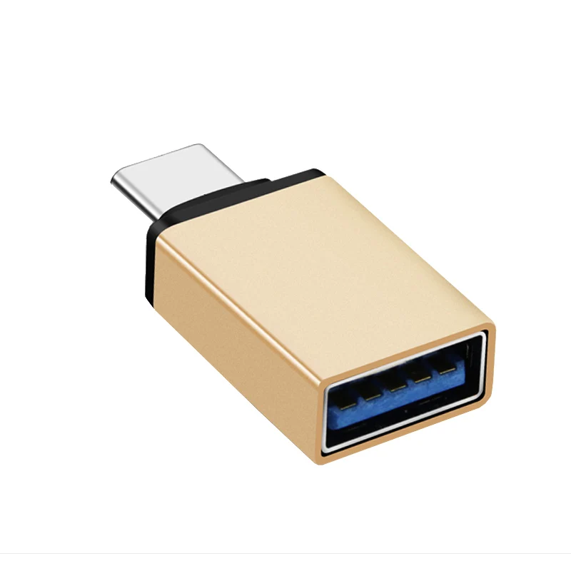 Adaptateur usb 3.0 USB-C mâle vers femelle, 5 pièces, tête métallique réversible, haute qualité, synchronisation des données