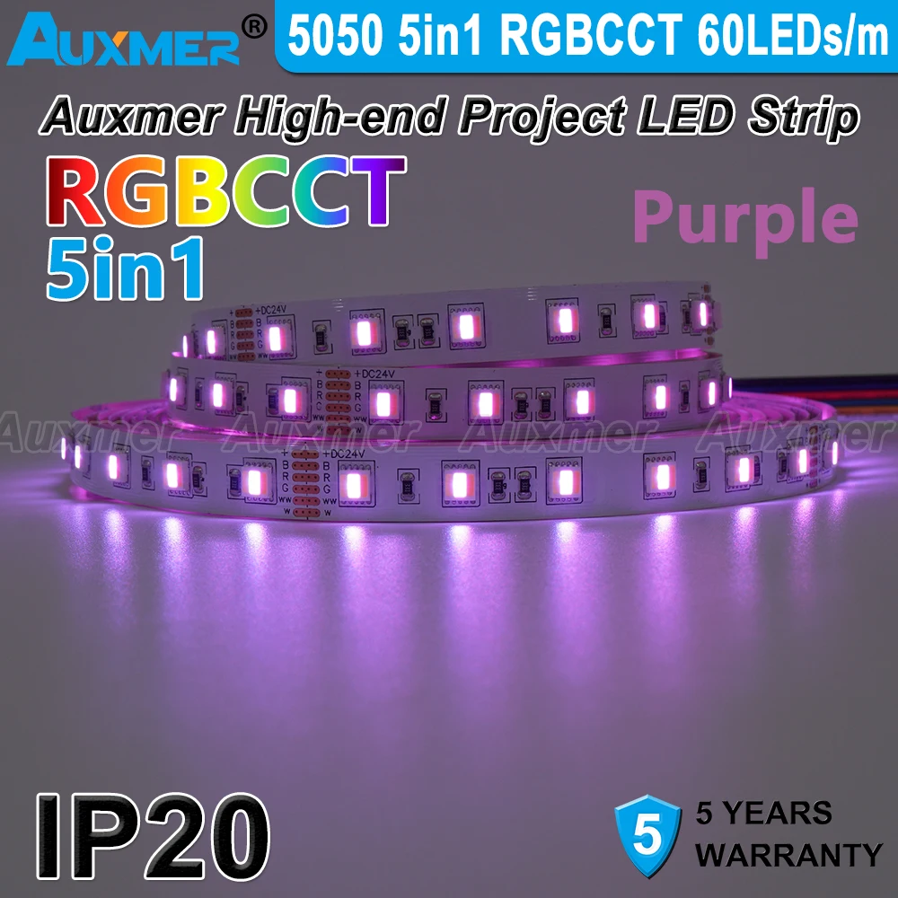 5050 5 в 1 4 в 1 3 в 1 RGB RGBW WW CW RGBCCT 2700K-8000K Светодиодная лента 12 В постоянного тока 24 В 60 светодиодов/м многоцветная светодиодная