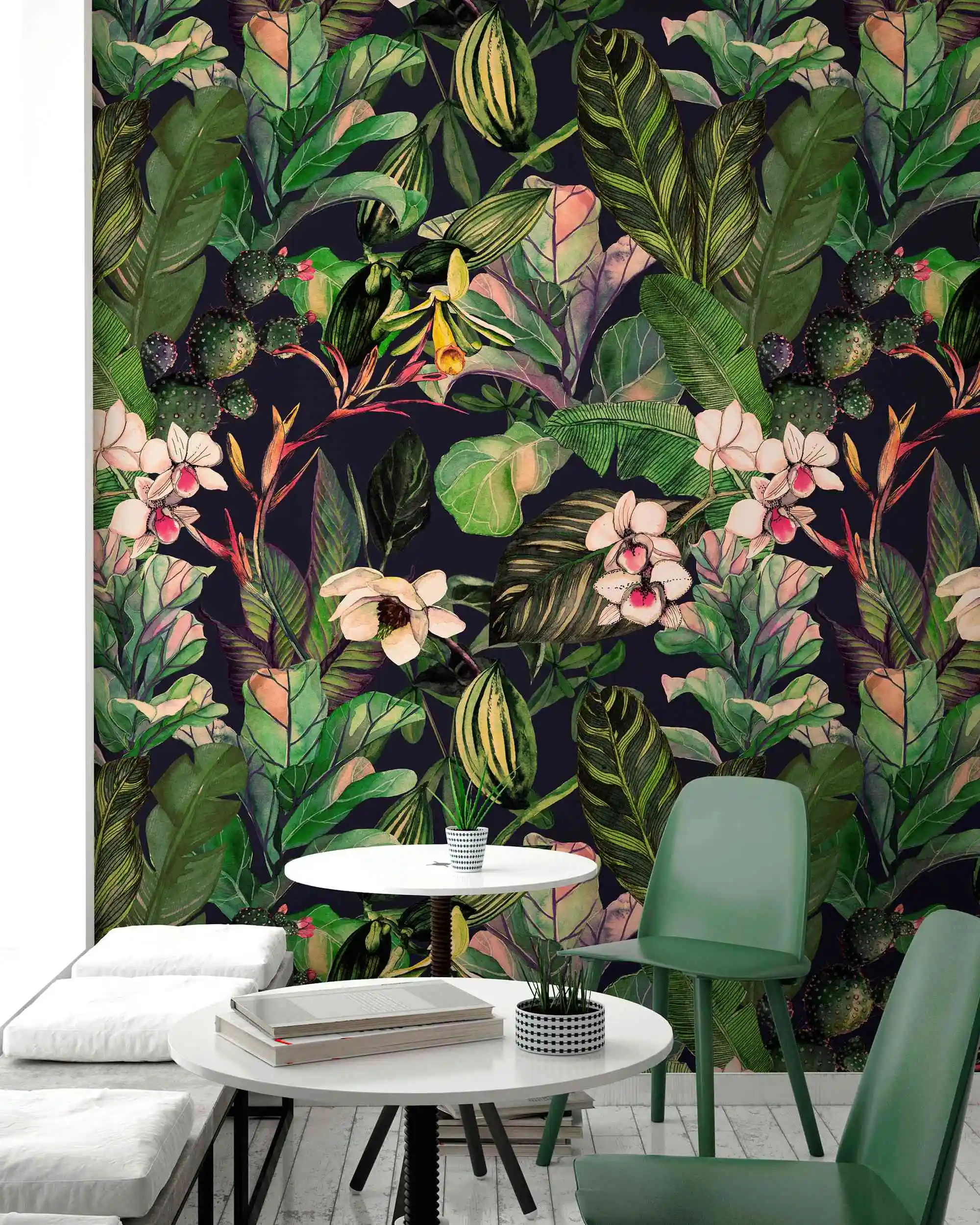 Removable Wallpaper Non-woven Wallpaper Wall Paper Wall Mural - Tropical Wallpaper flora wallpaper