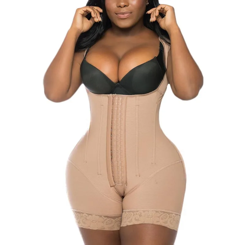 High Compression Garment Waist Trainer For Women Double Slimming Fajas Colombianas Bust Bodysuit