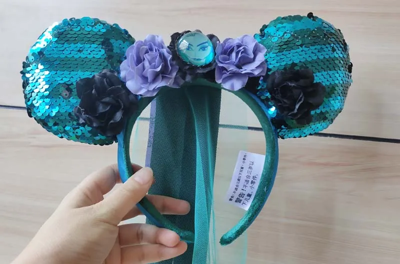 

Disney Parks Veil Leota Limited Gift Minnie Ears Haunted Mansion Blue Headband