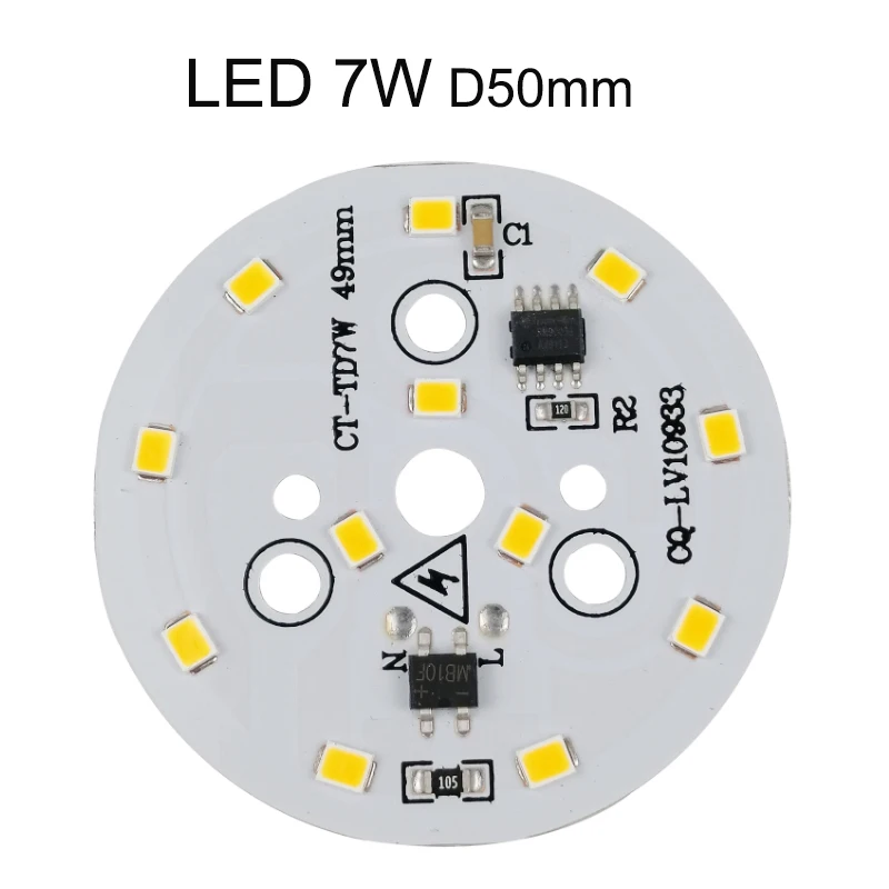 5 sztuk nowy 220v ~ 240V led pcb SMD2835 3w 5w 7w 9w 12w zintegrowany sterownik ic, koraliki Led inteligentny IC SMD, źródło światła Led dla żarówki