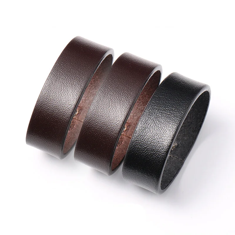 3pcs Men\'s leather belt ring DIY leather belt accessories belt Keeper DIY sewing leather craft making