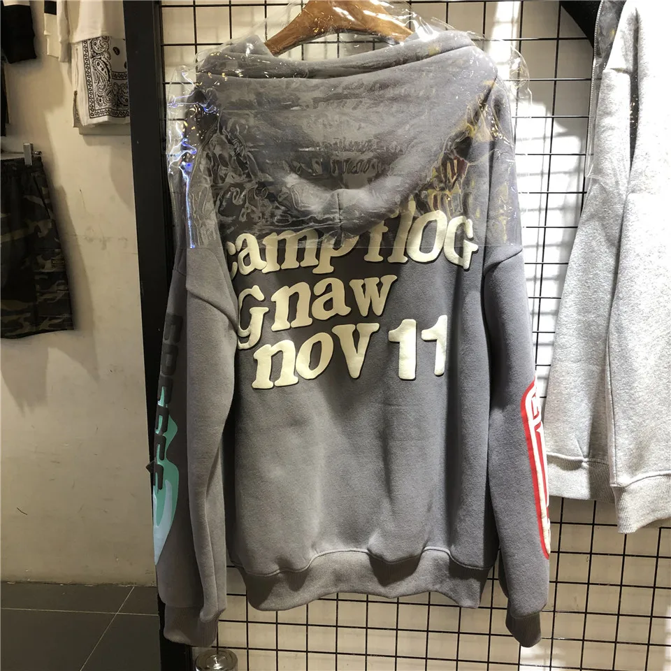 2020 Lucky me Hoodies MEN Women I see Ghosts Hoodies Feel Sleeve red Logo Kanye West Pullovers Kids SEE Ghosts Sweatshirts