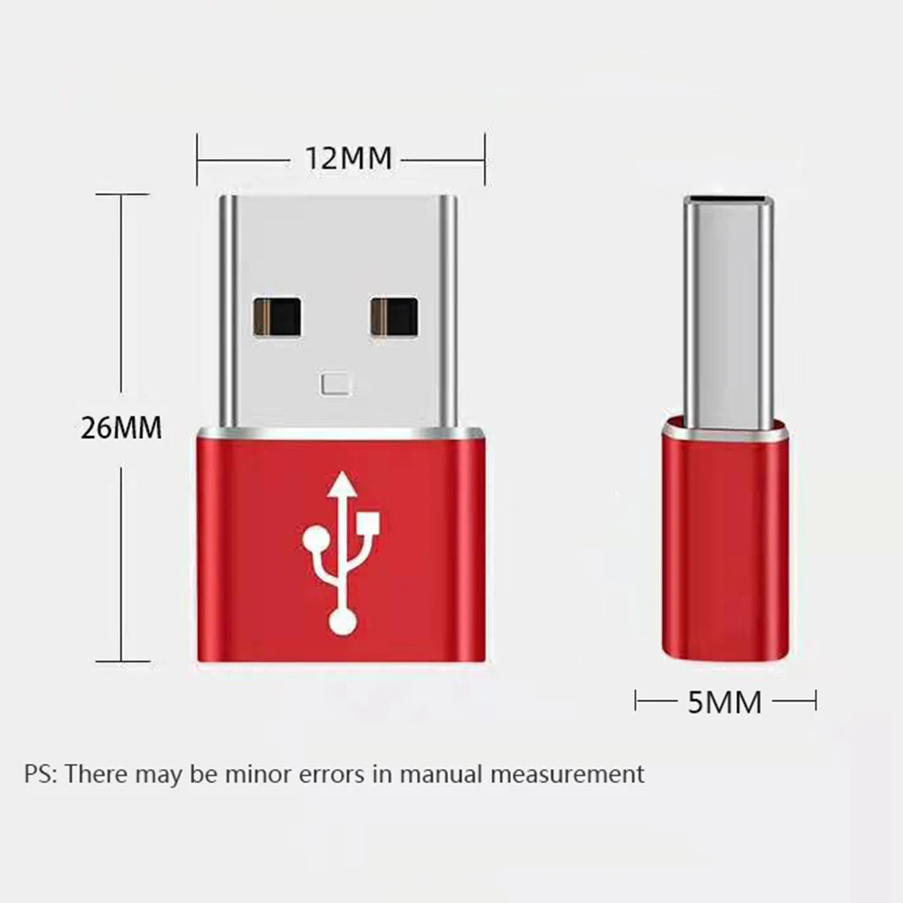 Usb 2.0 To USB C Adapter Usb A 3.1 Type C Male To Female USB-C Connector for Usbc Standard Charging Data Transfer Converter