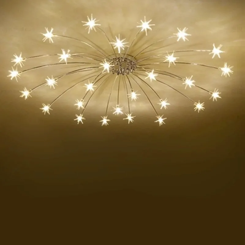 

Modern Led Ceiling Light Ice Flower Glass Bedroom Kitchen Children Room Ceiling Lamp Designer Lighting Fixtures