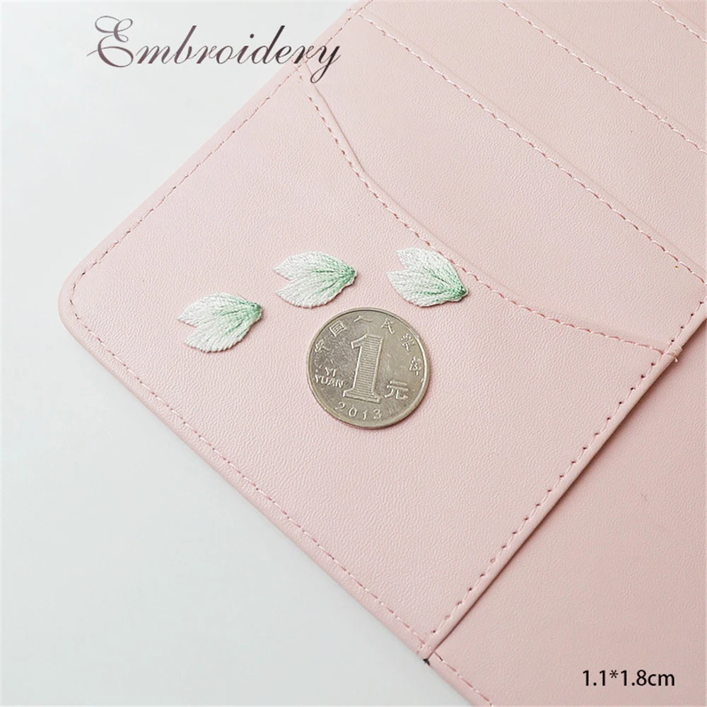 AHYONNIEX Cherry Flower Petal Patches Iron on Applique Small Patch for Clothes Fabric Iron to Stick DIY Coat Jeans Accessories