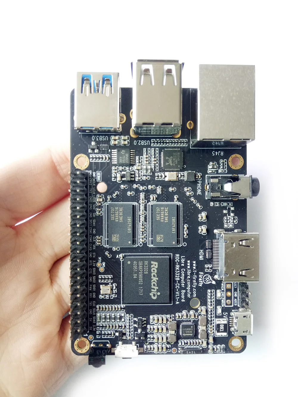 Firefly ROC RK3328 CC Unterstützung Gigabit Ethernet, USB 3,0, 4K display & Ubuntu & Android ARM Cortex-A53 ARM Entwicklung Bord