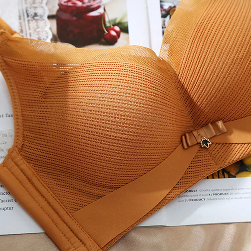 Ladies Bra Without Steel Ring Soft And Breathable Underwear Simple Gathered Tube Top Anti-Sagging Wrapped Chest Lightweight Bras