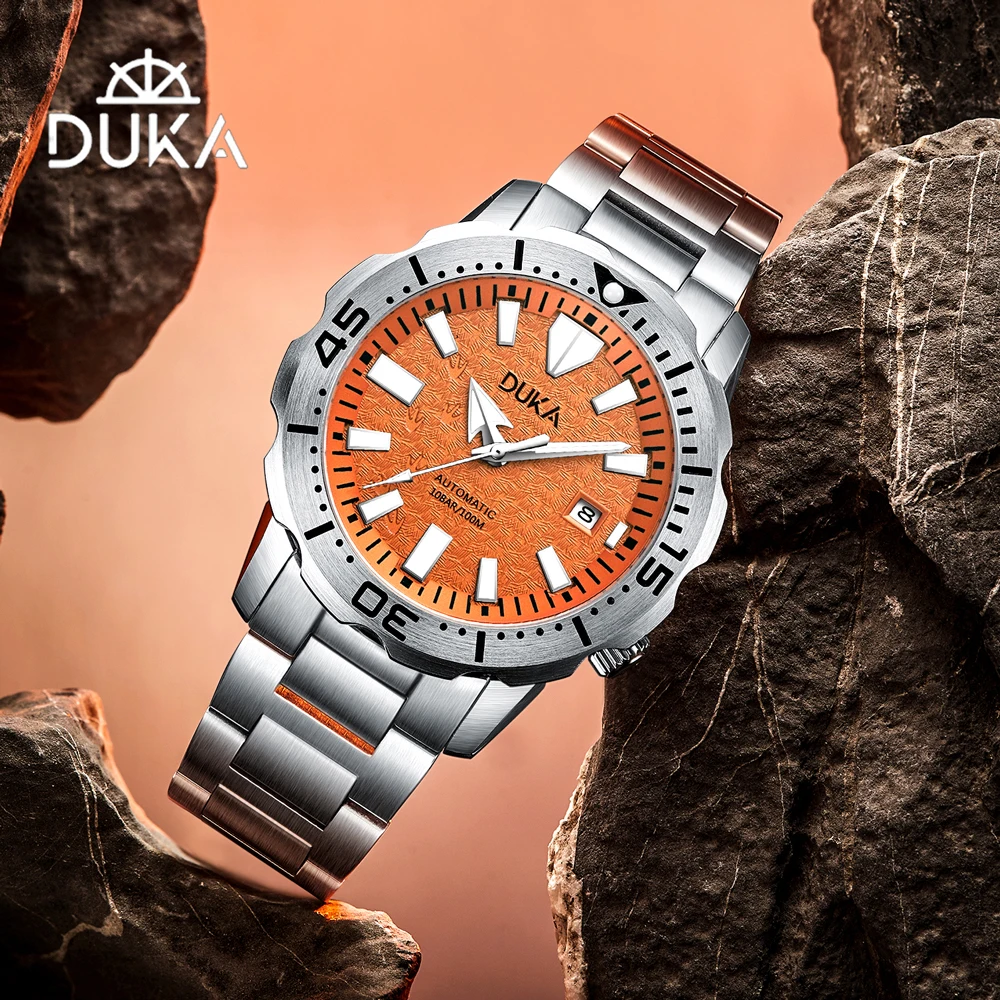 DUKA 2023 New Mens Mechanical Watches For Men Automatic Men Watch Sapphire Glass Sports Top Luxury 10Bar Waterproof Reloj Hombre