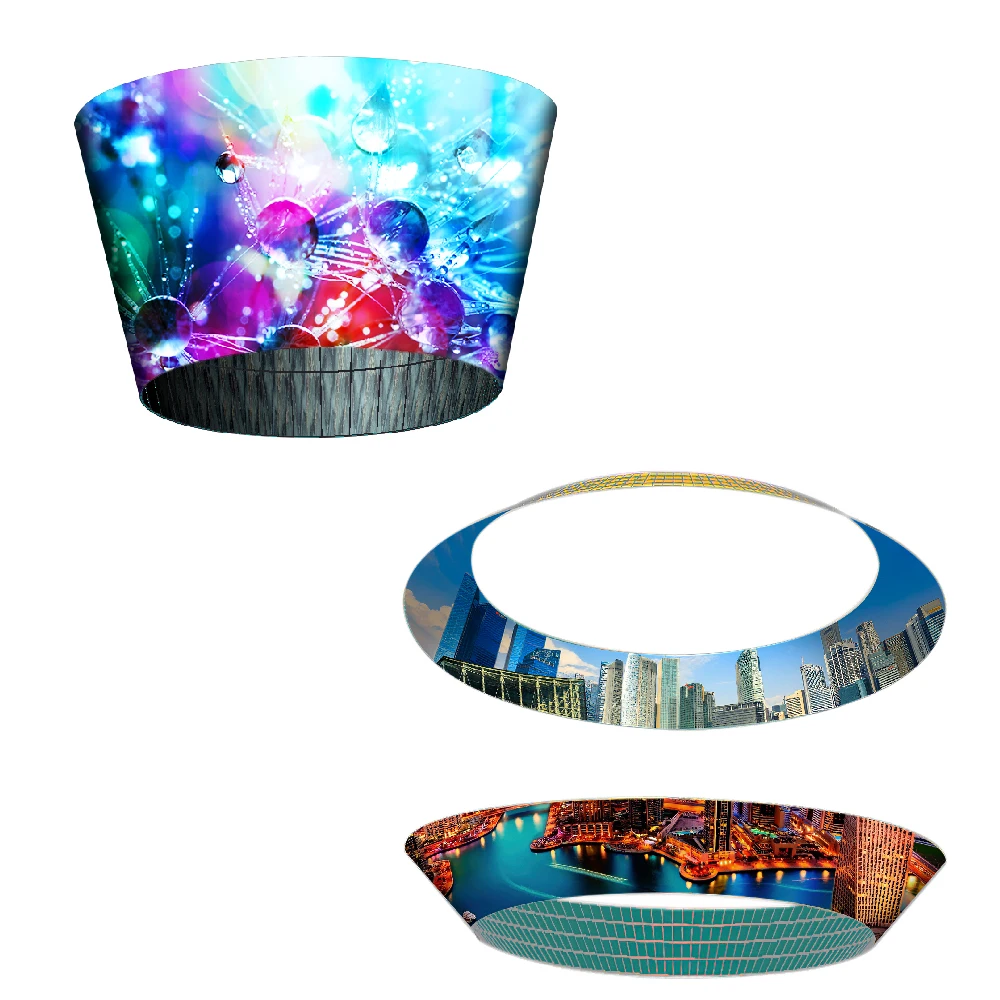 Customized Shaped DIY Flexible LED Display Curved Video Panel High Resolution LED Modules