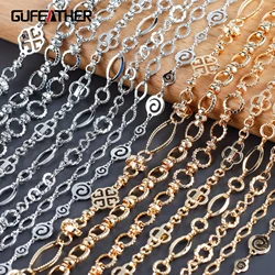 GUFEATHER,1m/lot,C210,diy chain,pass REACH,nickel free,18k gold rhodium plated,copper,charm,jewelry making,diy bracelet necklace