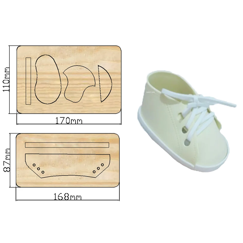 

New Children’s shoes cutting die scrapbook decoration embossed photo album card making DIY Cut Cutters