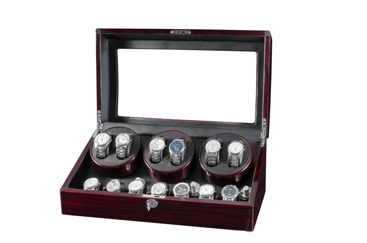 

10 MODES 6+7 Watch Winder for Automatic Watches New Version Wooden Watch Accessories Box Watches Storage Collector