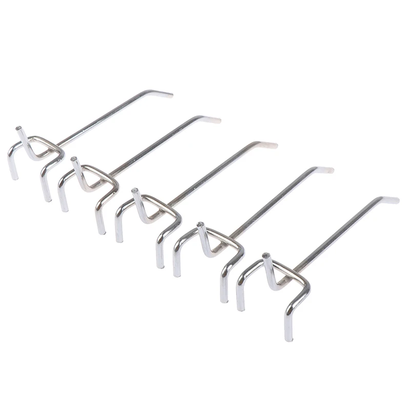 5 pcs 10CM Hook Panel Perforated Wall Storage Garage Workshop Fixing