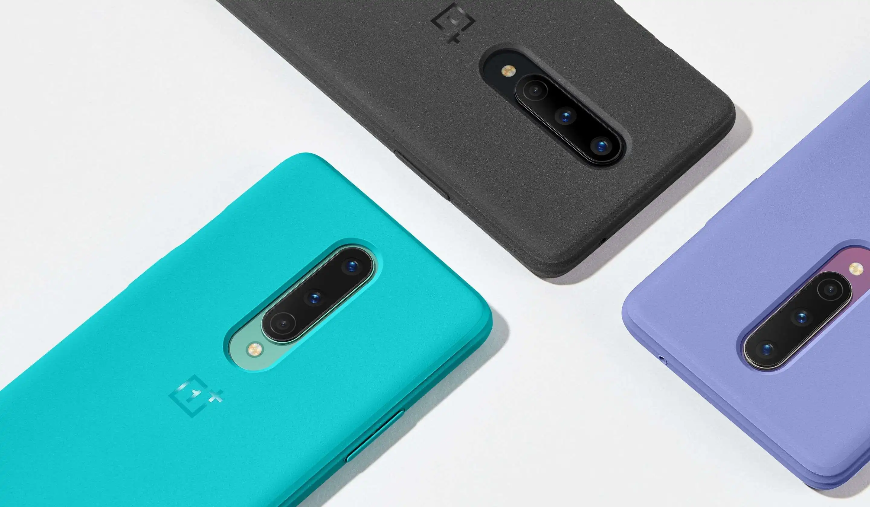 100% Original Official OnePlus 8 Case Cover Sandstone Bumper Cyan Matte protective Slim Back Case