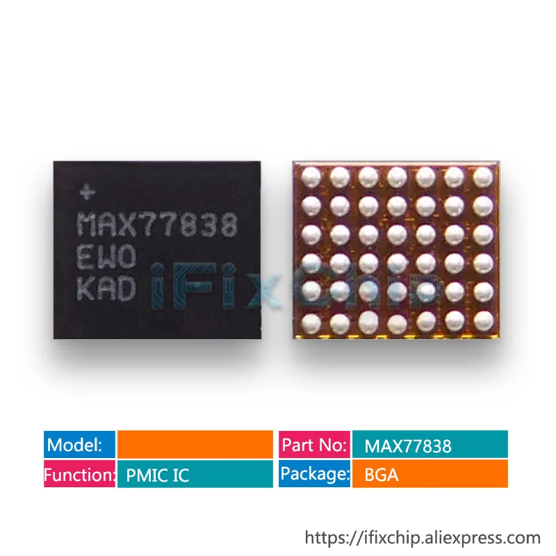 3pcs/lot MAX77838 77838 small power chip ic for Samsung S7 Edge/ S8 G950F/ S8+ G955F Display PM IC PMIC