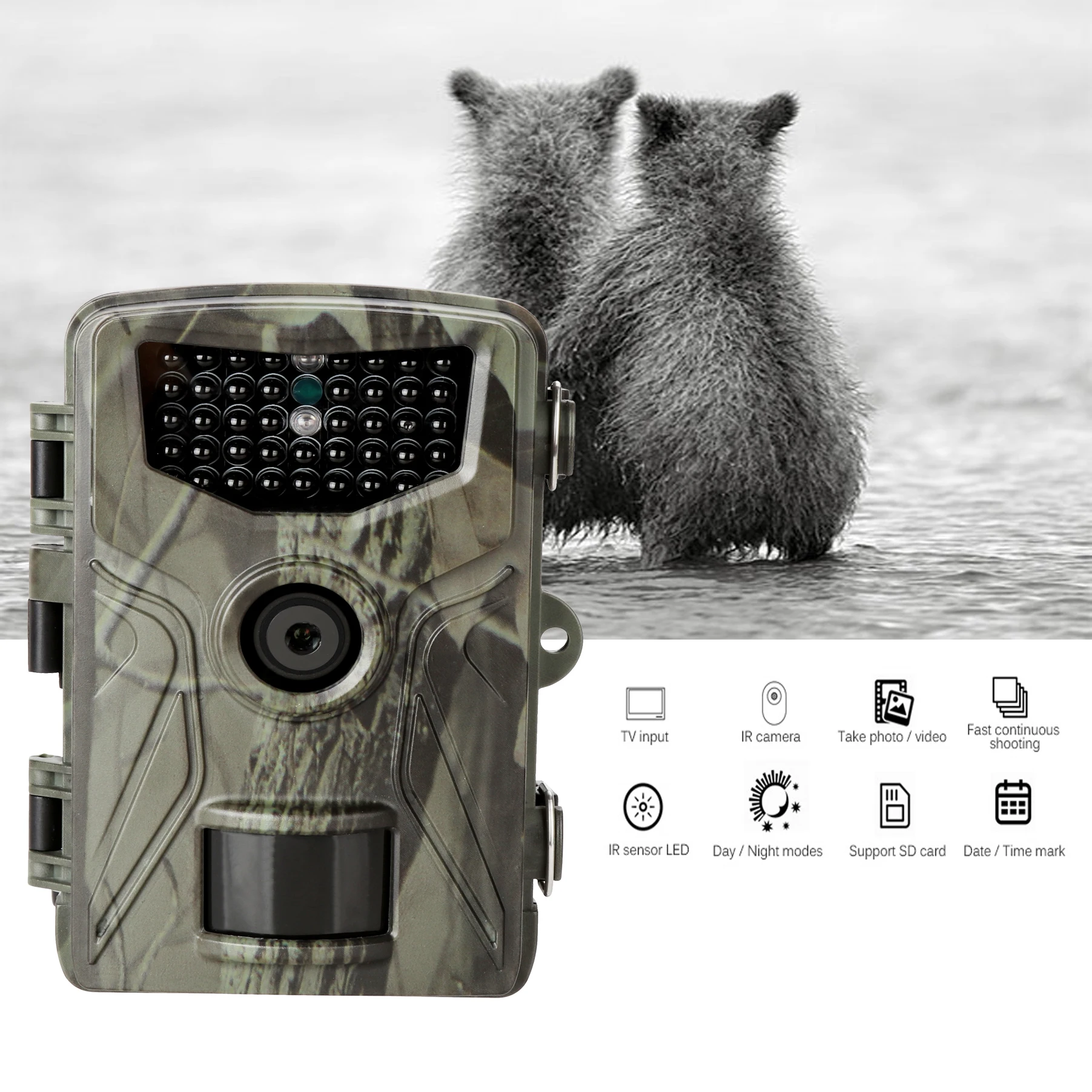 20MP  Hunting Trail Camera Wildlife Scouting Night Vision 1080P Wireless Cameras HC804A Infrared Photo Traps  Surveillance Track