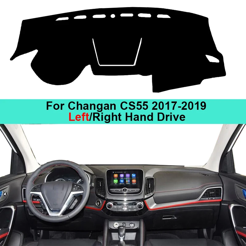 Car Dashboard Cover Dash Mat Carpet For Changan Chana CS55 2017 2018 2019 Sun Shade Pad Cushion Anti-Sun Anti-UV Anti-dirty