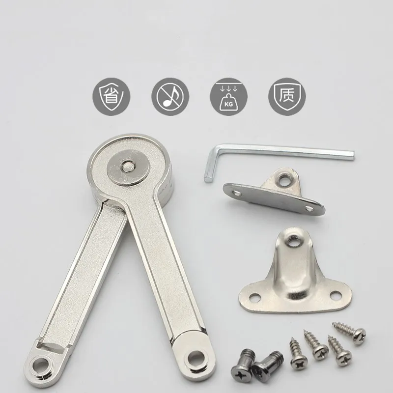 New Zinc Alloy Steel Replacement Furniture Hinge Stay Wardrobe/Cupboard Machinery Adjustable Stop Support