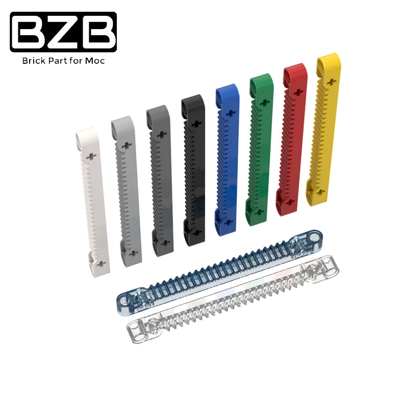 BZB MOC 64781 1x13 Gear Bar High-tech Building Block Model DIY Brick Parts Educational Toys Best Gifts