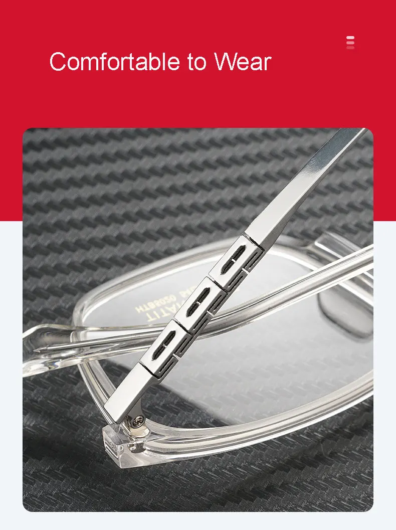 Vollrand Reinem Titan Rahmen Gläser Für Männliche Neue Ankunft Quadratische Form Upsale Business Stil Myopie Eyewears – Detail 2