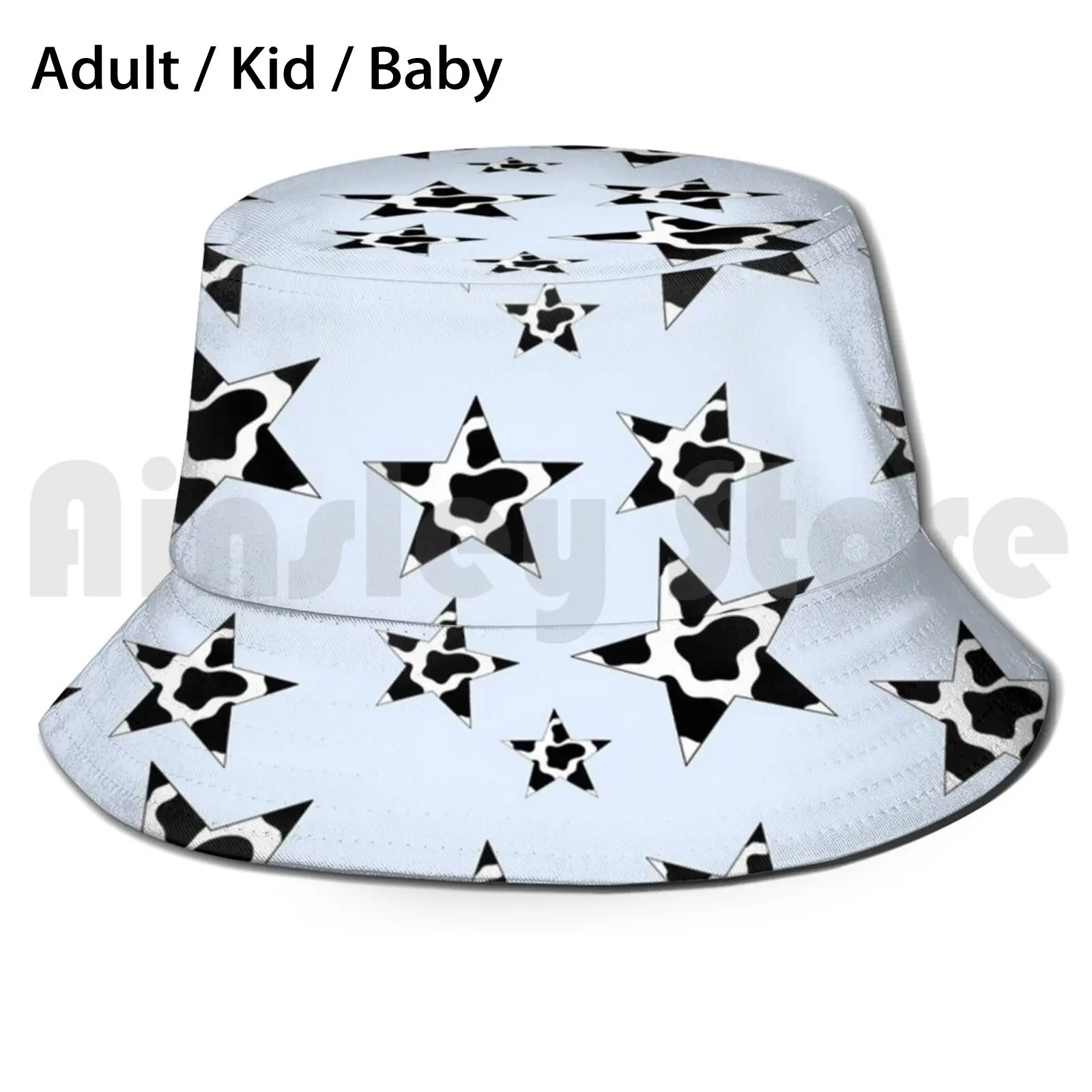 Cowprint Aesthetic Star Pack Sun Hat Foldable UV Protection Brandy Melville Trendy Glossier Mario Badescu Cow Cow