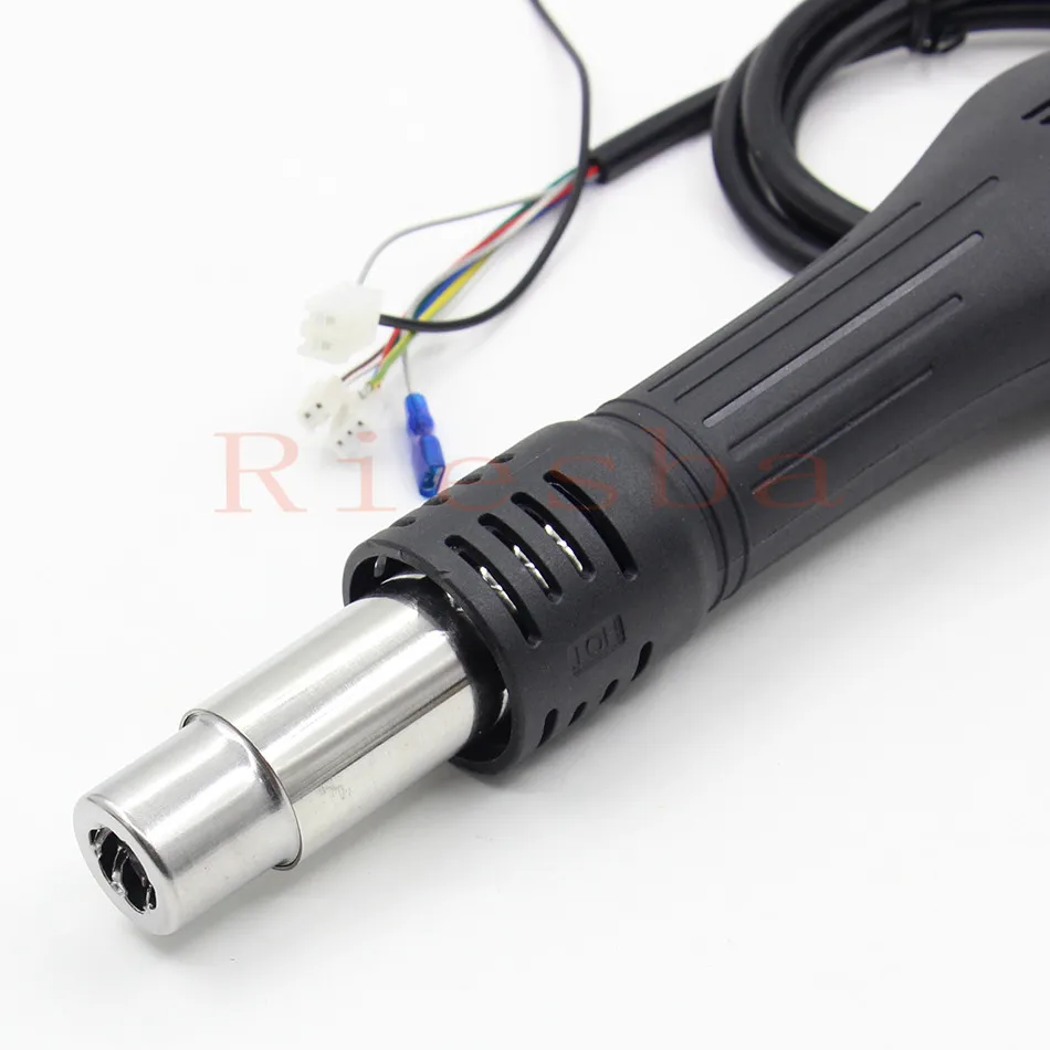 YIHUA Long Steel Tube Fan Type Hot Air Gun Handle Heating element For YIHUA 995D+ 853D 862D+ Rework Station