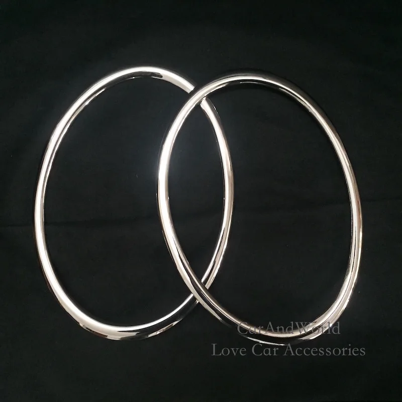 Head Lamp Front Bumper Headlight Ring Trims Cover For Nissan Juke 2010 to 2014 ABS Chrome Car-Styling Accessories 2pcs/set
