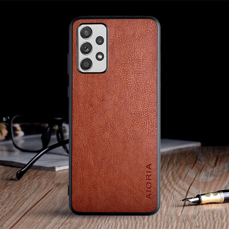 Case for Samsung Galaxy A52 A72 A42 A32 A52S 5G funda luxury Vintage Leather coque soft cover for samsung galaxy a52 case capa