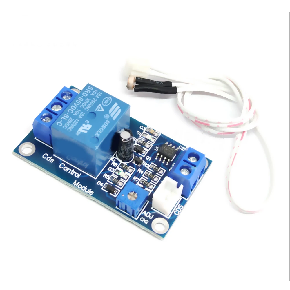 XH-M131 DC 5V / 12V  10A Light Control Switch Photoresistor Relay Module Detection Sensor  brightness Automatic Control Module