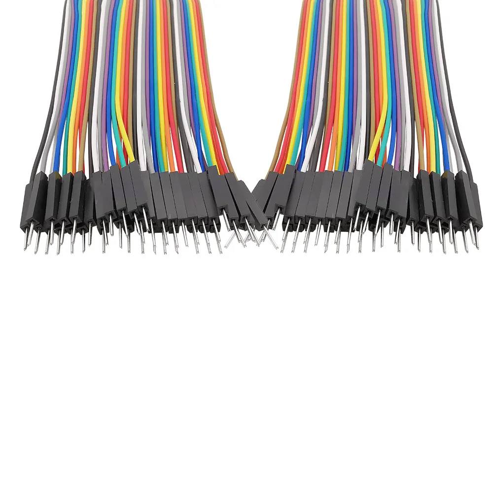 3Pcs 2.54mm 40Pin Connector Female to Female/Male to Male/Male to Female Jumper Wire Cable 10/20/30cm for Arduino Bread board