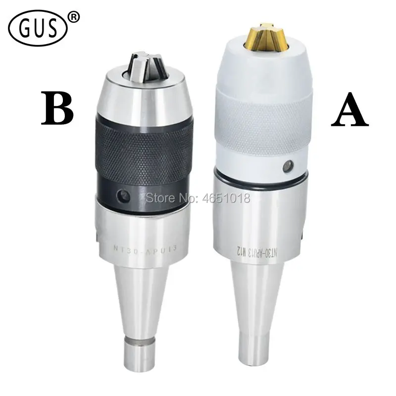 

GUS free shipping BT30 BT40 NT30 NT40 APU08 APU13 APU16, BT APU chuck, self-tightening chuck handle for connecting drill chuck