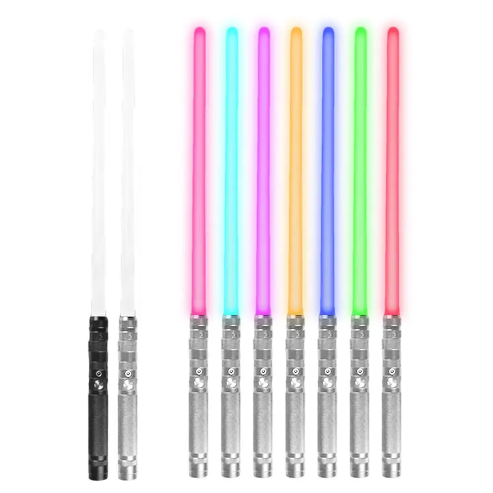 

Metal Hilt Light Saber Force FX Heavy Dueling Lightsaber With 7 Changeable Light Color And Simulation Sound Christmas Gifts C