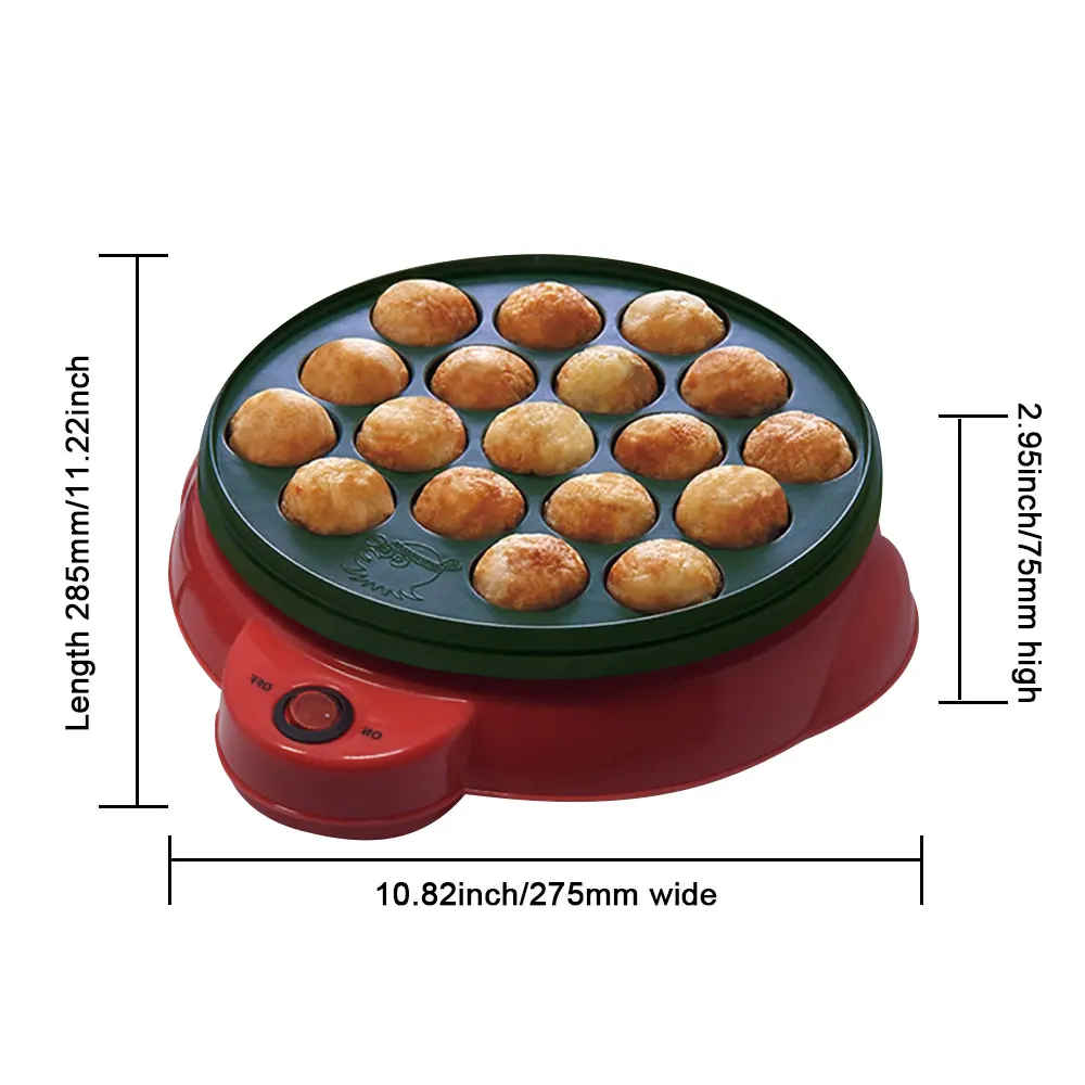 220V Octopus Grill Pan Baking Machine Household Electric Takoyaki Maker 650W Octopus Balls Grill Pan Professional Cooking Tools